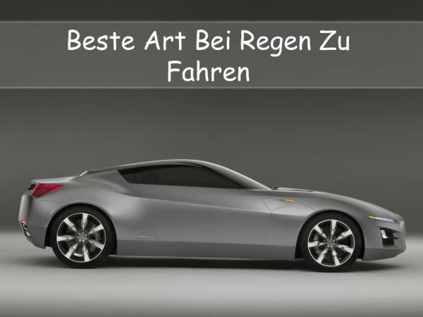 beste art bei regen zu fahren