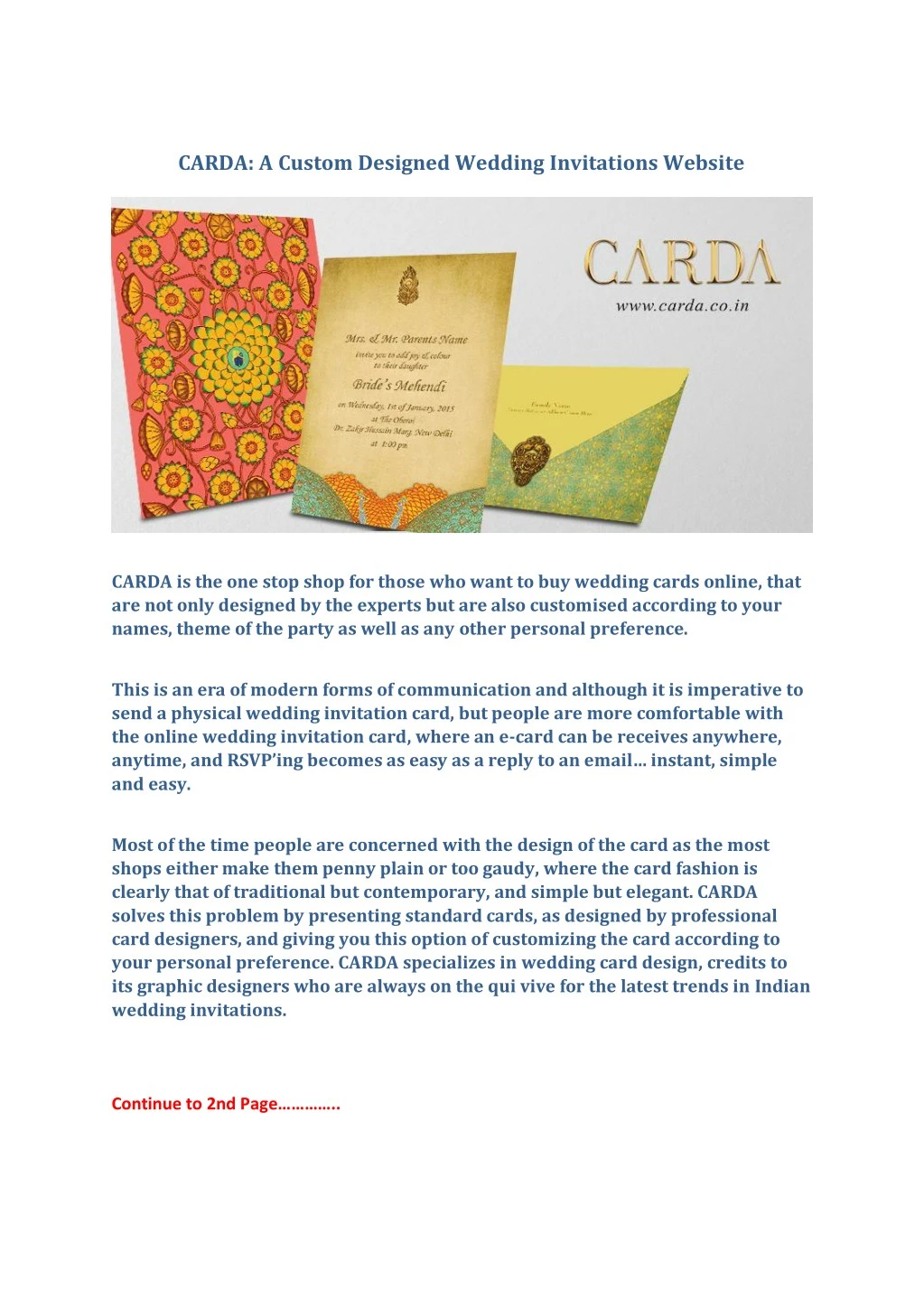 carda a custom designed wedding invitations
