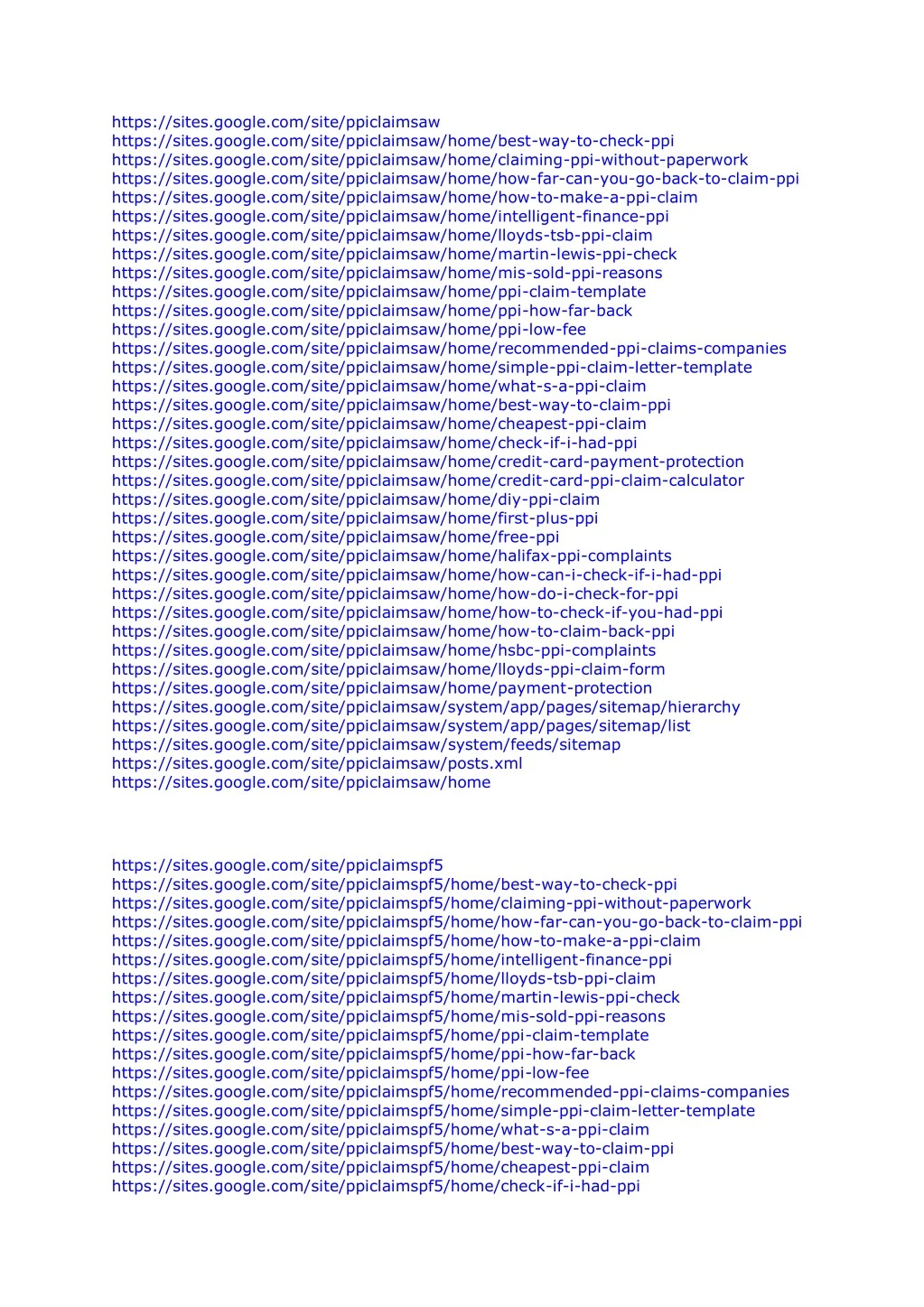 https sites google com site ppiclaimsaw https