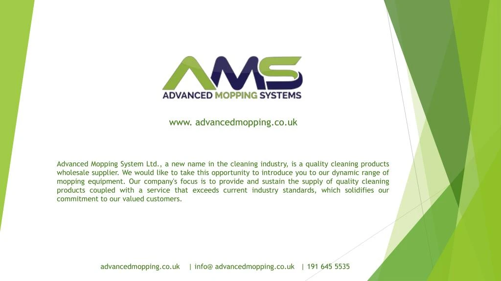 advancedmopping co uk info@ advancedmopping co uk 191 645 5535