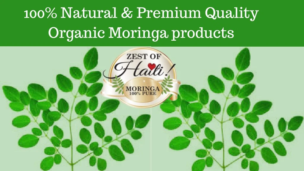 100 natural premium quality organic moringa