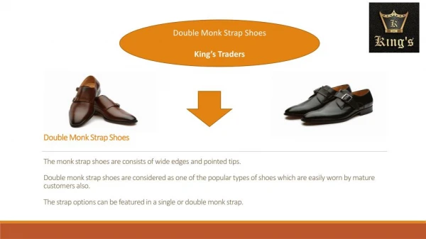 Handmade Double Monk Strap Shoes Online in Dubai: King's Traders