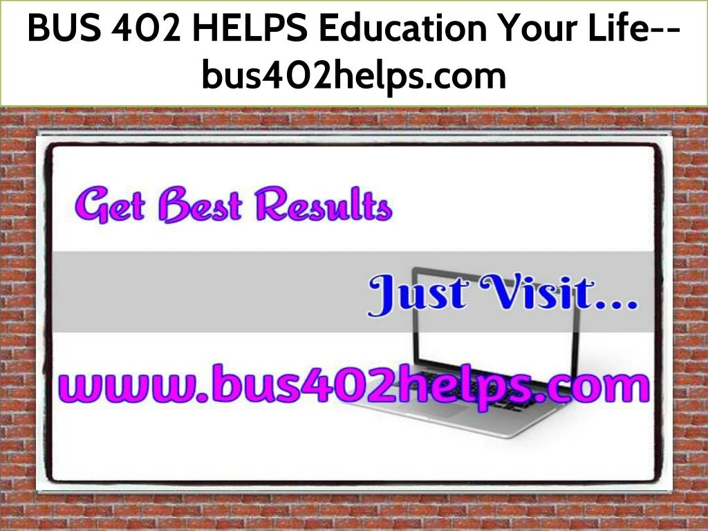 bus 402 helps education your life bus402helps com