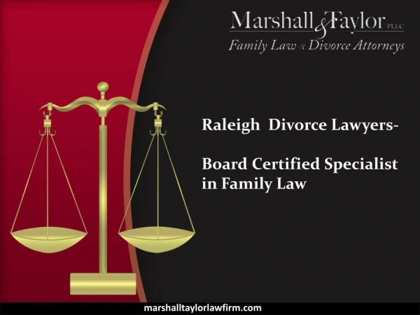 Raleigh Divorce lawyers - Marshall & Taylor PLLC