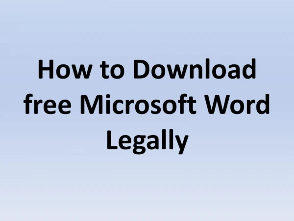 How to Download free Microsoft Word Legally|Microsoft Tech Support