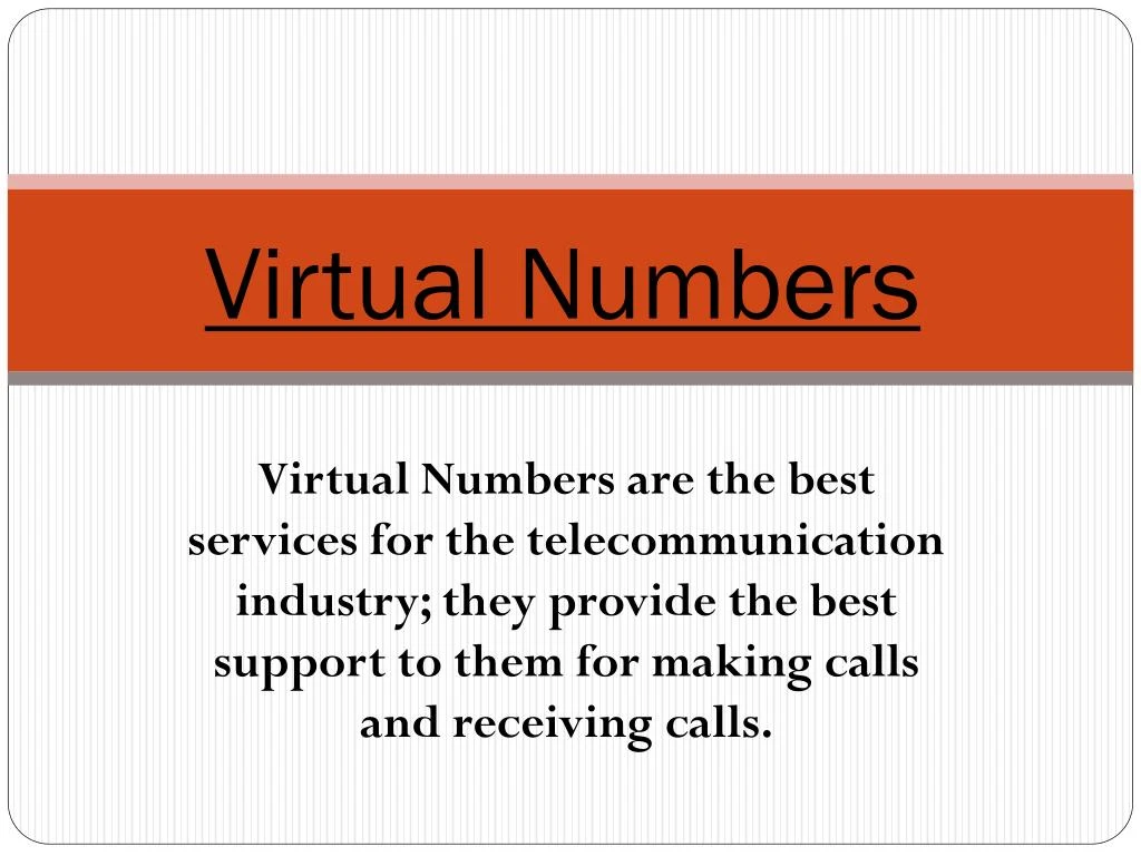 virtual numbers