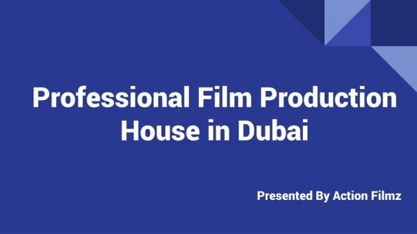 Top Production Companies in Dubai | Action Filmz