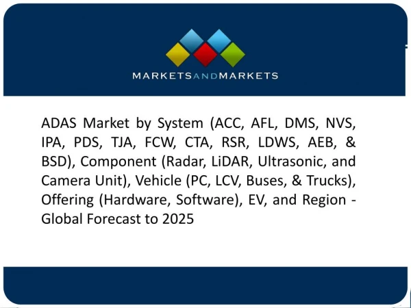 Adaptive Cruise Control Estimated to Be the Largest Segment of ADAS Market