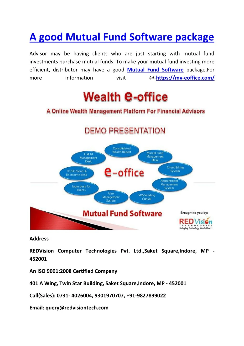 a good mutual fund software package