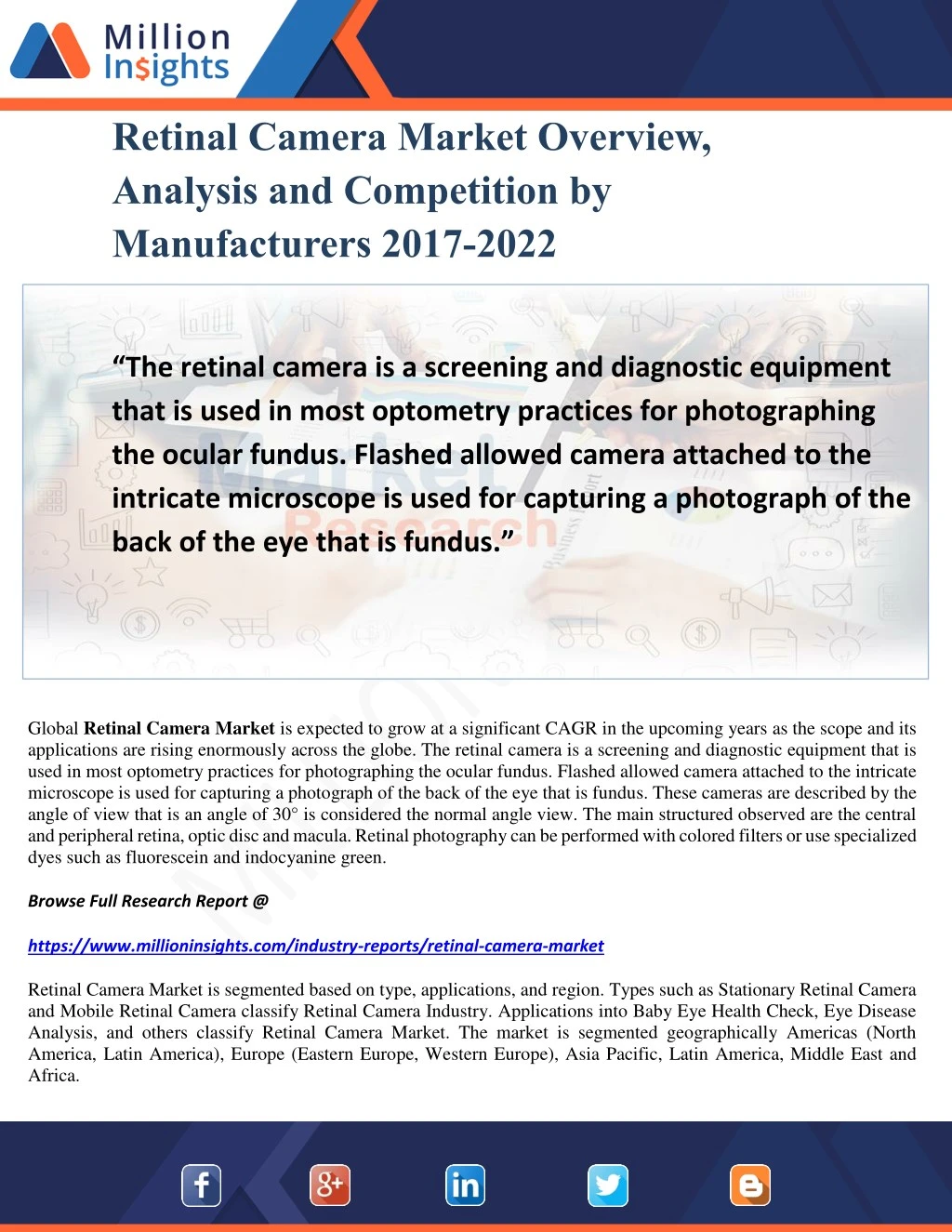 retinal camera market overview analysis