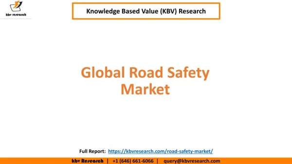 Global Road Safety Market Size and Market Share