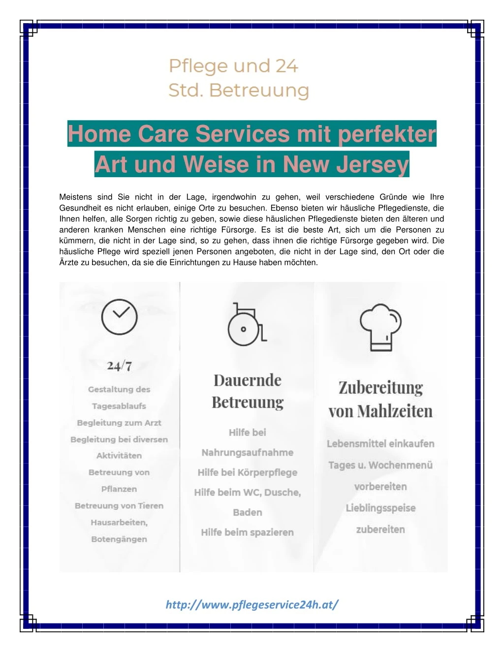 home care services mit perfekter art und weise