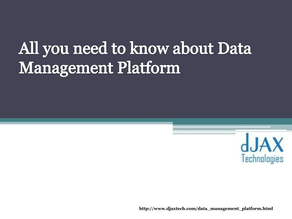 all you need to know about data management