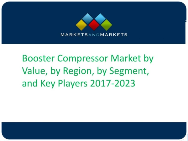 Booster Compressor Market by Value, by Region, by Segment, and Key Players 2017-2023