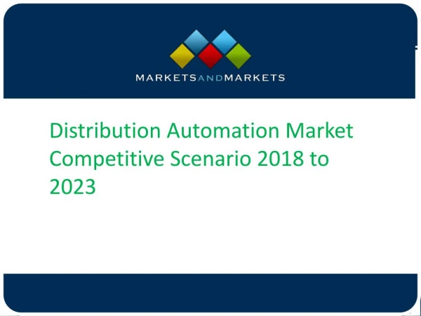 Distribution Automation Market Competitive Scenario 2018 to 2023