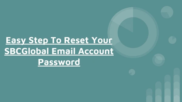 Easy Step To Reset Your SBCGlobal Email Account Password