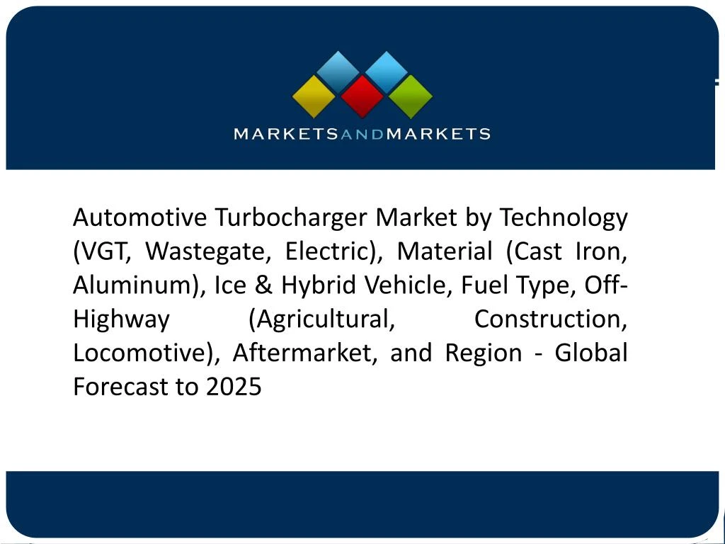 automotive turbocharger market by technology