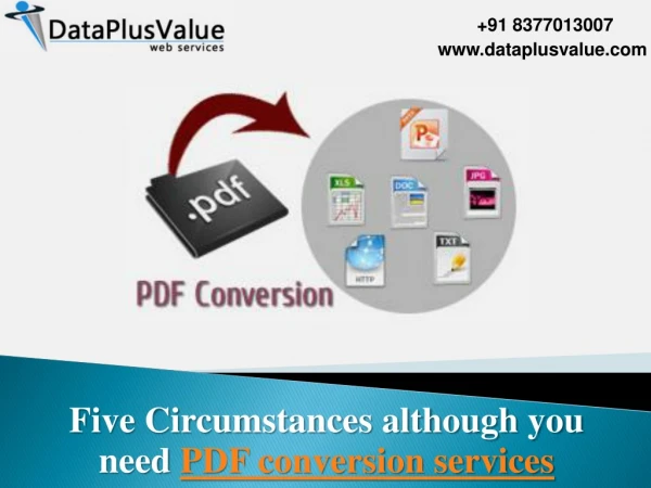 PDF Conversion - Functions and Benefits of PDF Conversion