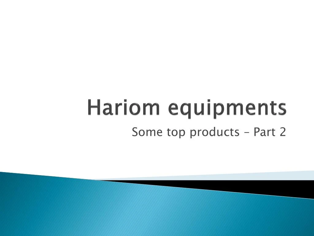 hariom equipments