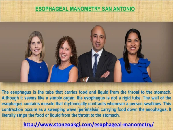 Esophageal Manometry San Antonio Gastroenterologist TX Stone Oak Gastroenterology