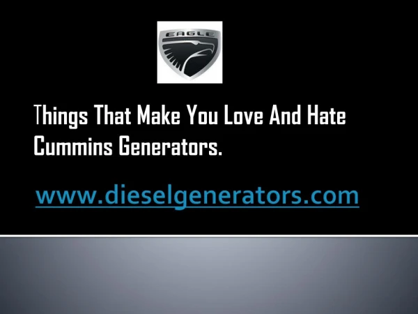 Cummins Diesel Generators