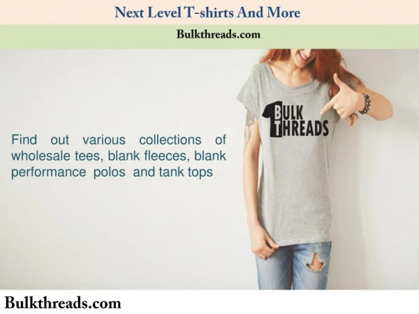 Wholesale T-Shirts from Next Level