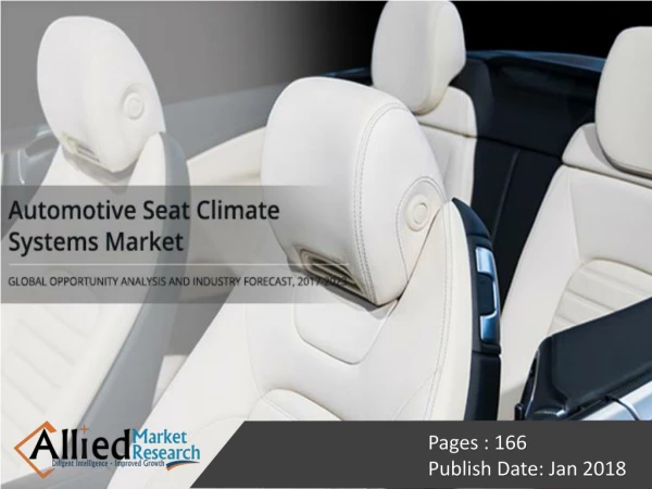 Automotive Seat Climate Systems Market to Reach $92.93 Billion, by 2023