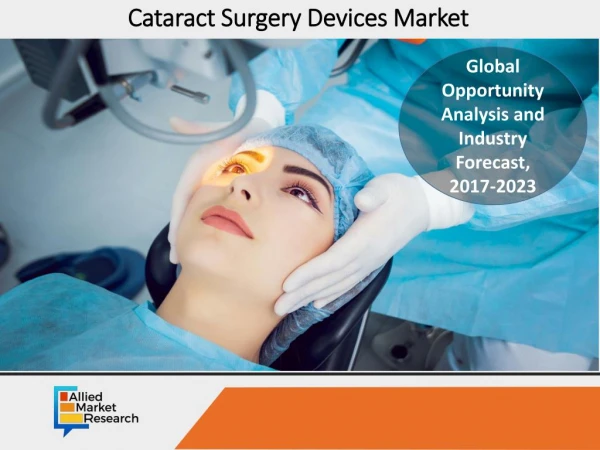Cataract Surgery Devices Market is Witnessing Phenomenal Growth by 2023