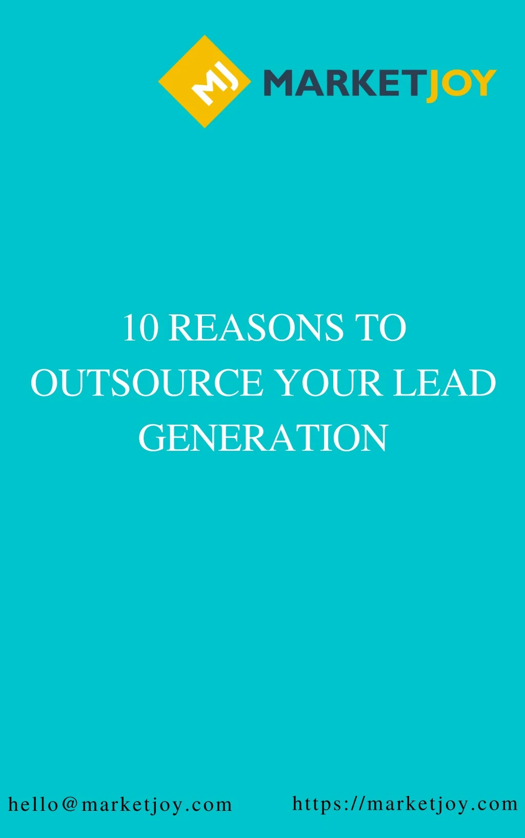 10 reasons to outsource your lead generation