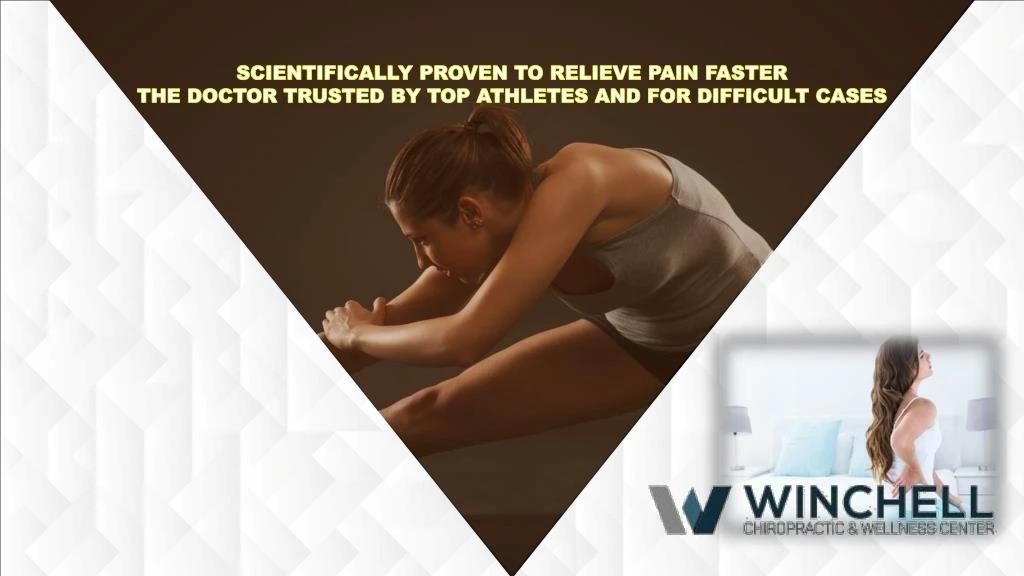 scientifically proven to relieve pain faster