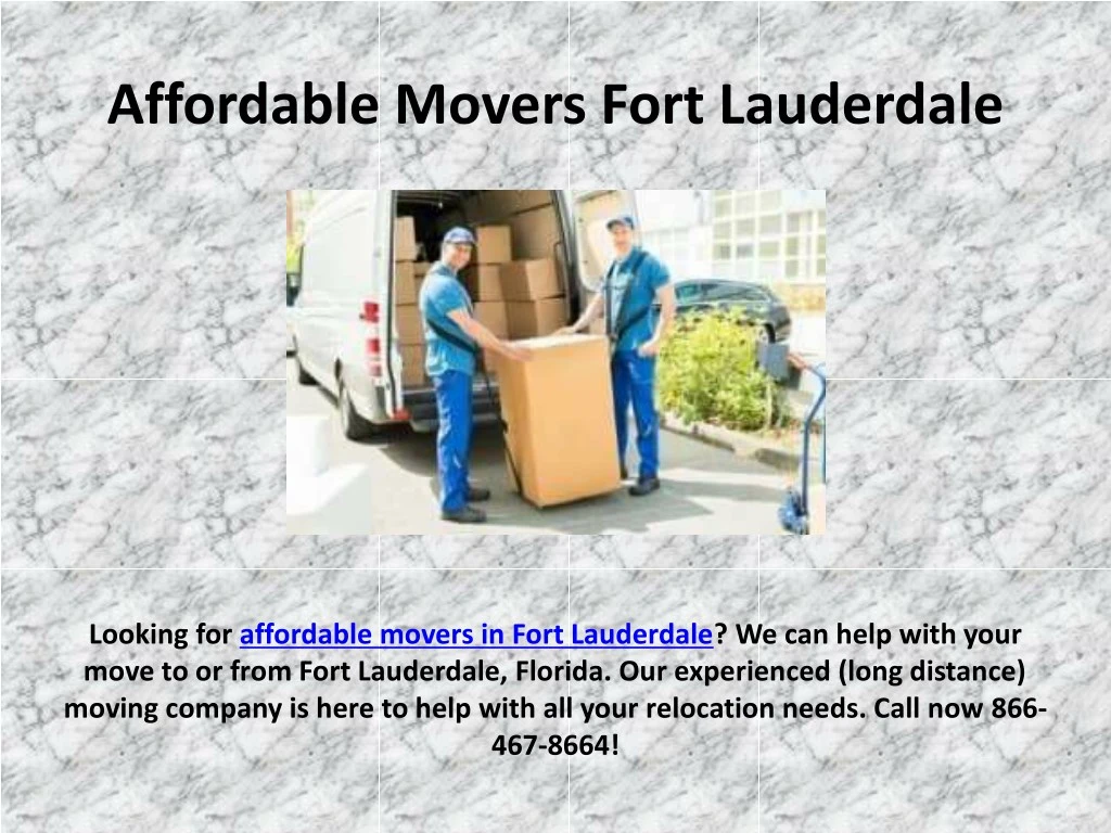 affordable movers fort lauderdale