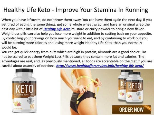 Healthy Life Keto - Your Stamina Level Also Improve