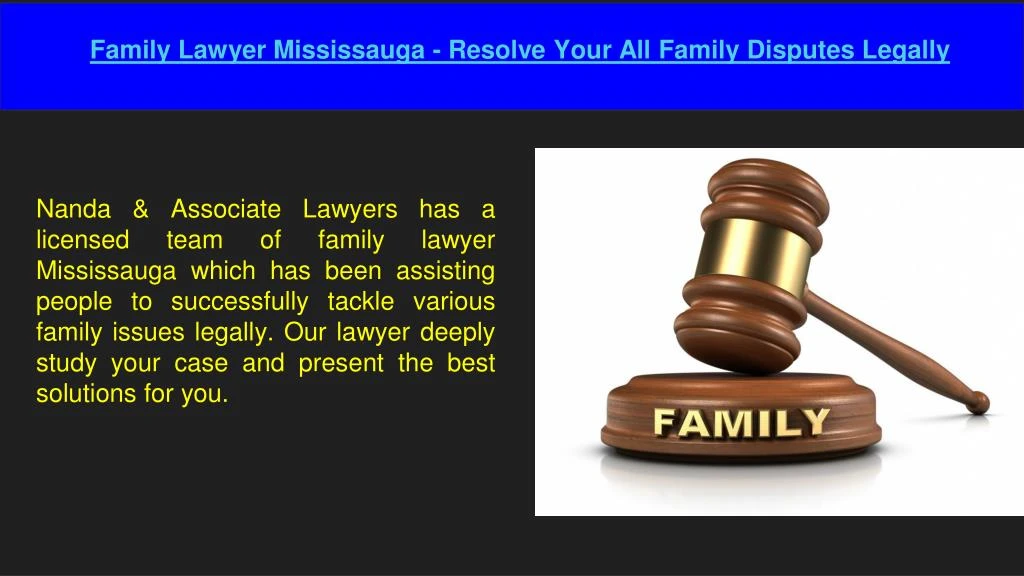 family lawyer mississauga resolve your all family