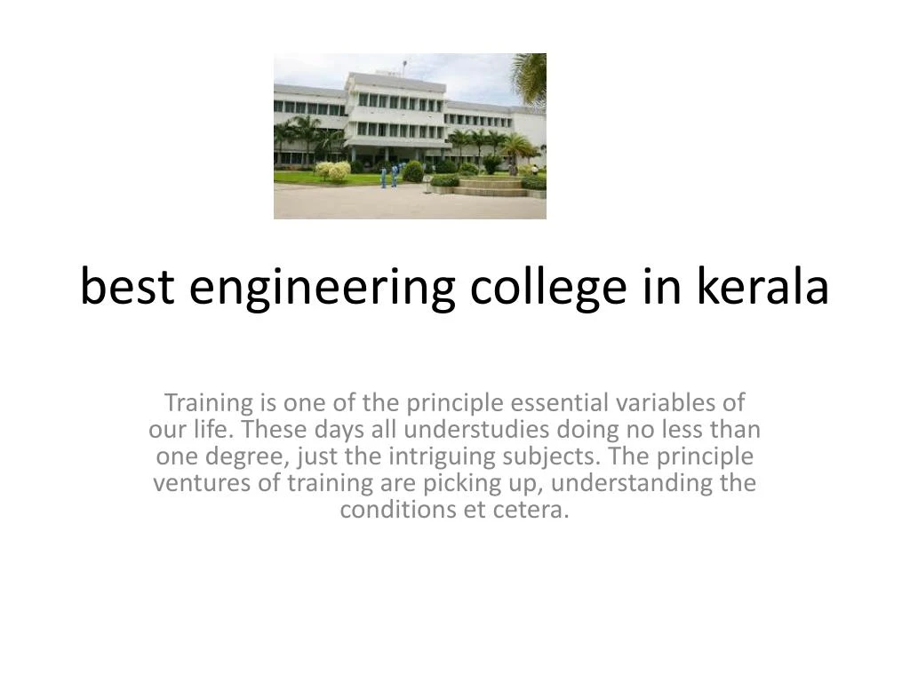 best engineering college in kerala