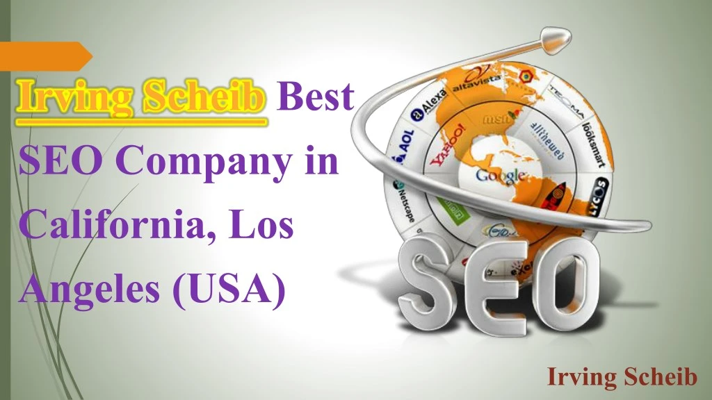 irving scheib best seo company in california