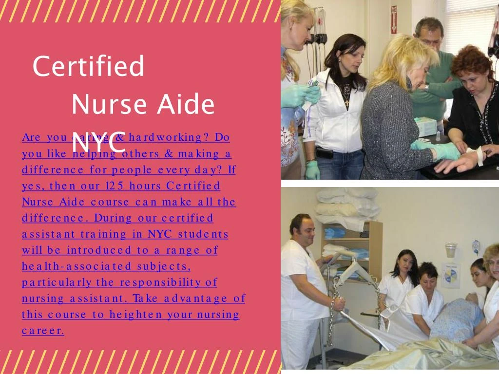certified nurse aide nyc