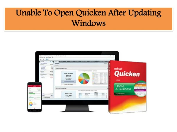 Unable To Open Quicken After Updating Windows