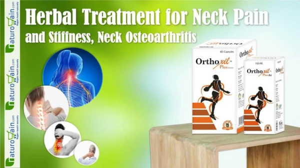 Herbal Treatment for Neck Pain and Stiffness, Neck Osteoarthritis