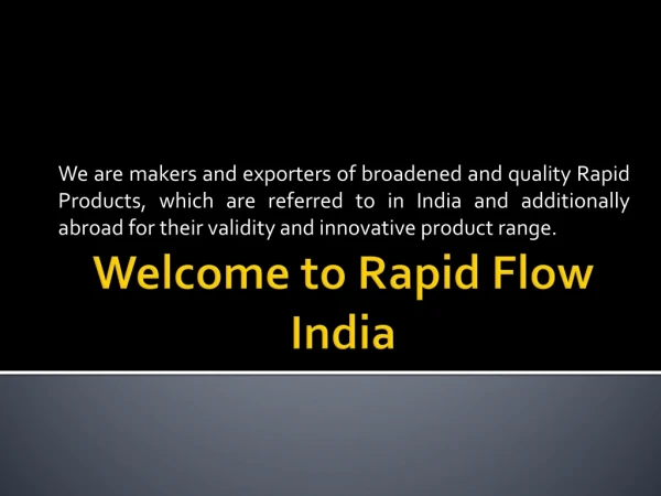 we are makers and exporters of broadened