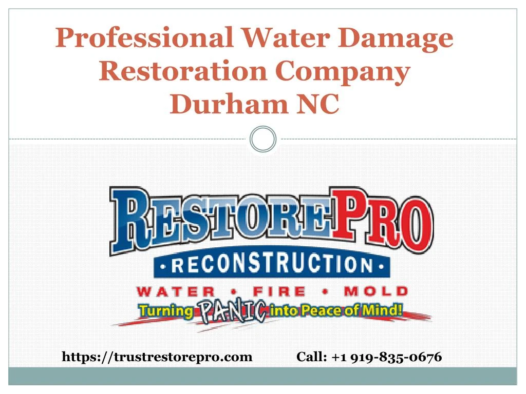 professional water damage restoration company durham nc