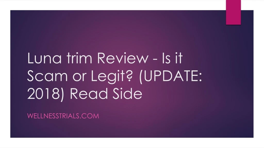 luna trim review is it scam or legit update 2018