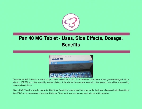 pan 40 mg tablet - uses, side effects, dosage, benefits