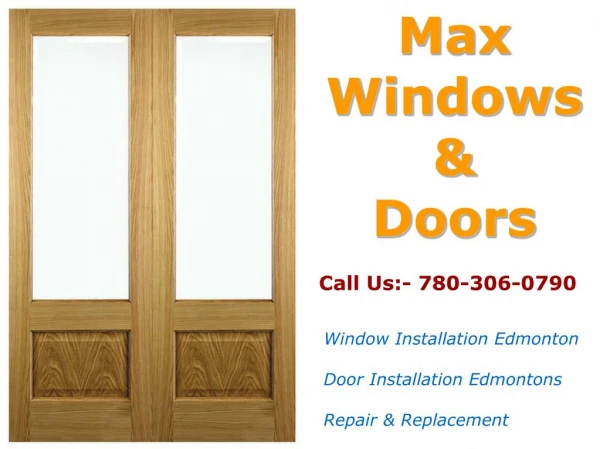 Edmonton Windows Doors Service
