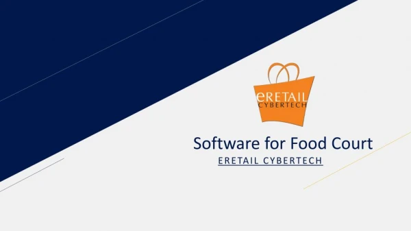 Software for Food Court