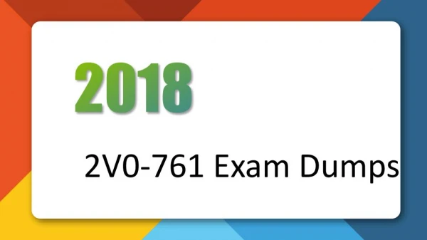 2018 New 2V0-761 VMware Exam Dumps Killtest