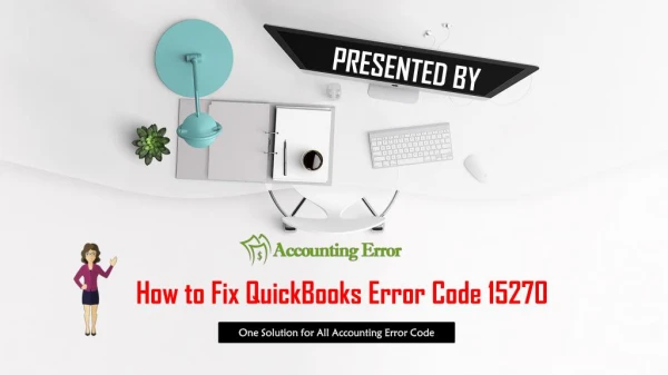 What is QuickBooks Error 15270 & How to Fix