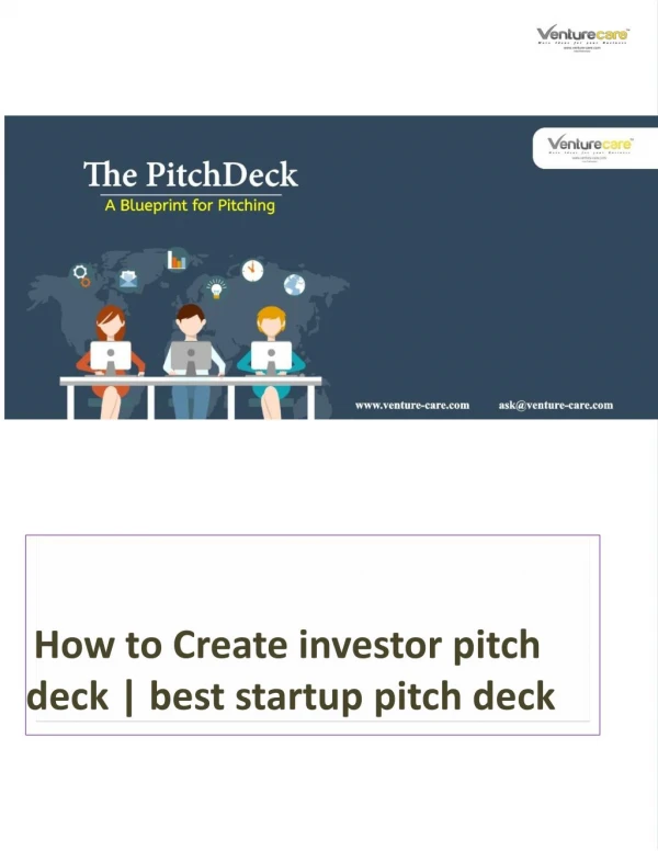 How to Create investor pitch deck | Pitch Deck ideas