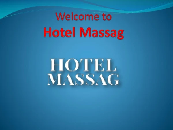 Hotel Massages In Madrid | Swedish Massage | Hotel Massag