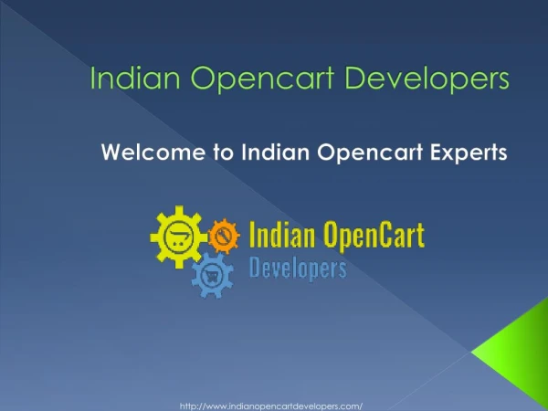Presentation of Indian Opencart Developers