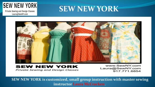 Sew New York - Beginner Sewing Classes